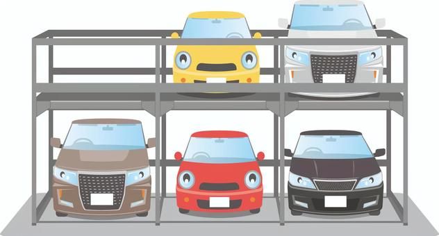 機械式車庫の車庫入れ