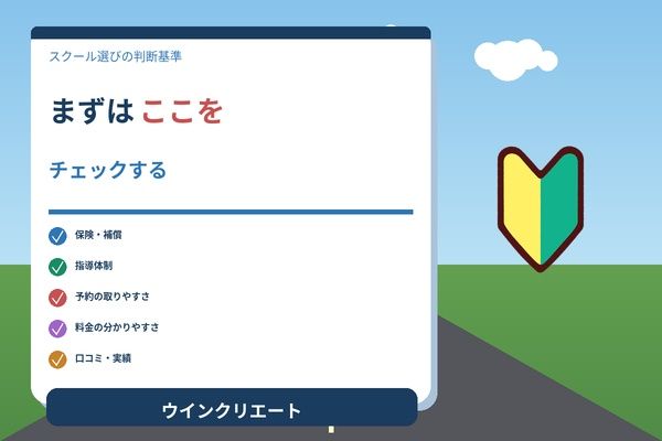 スクール選びチェックポイント