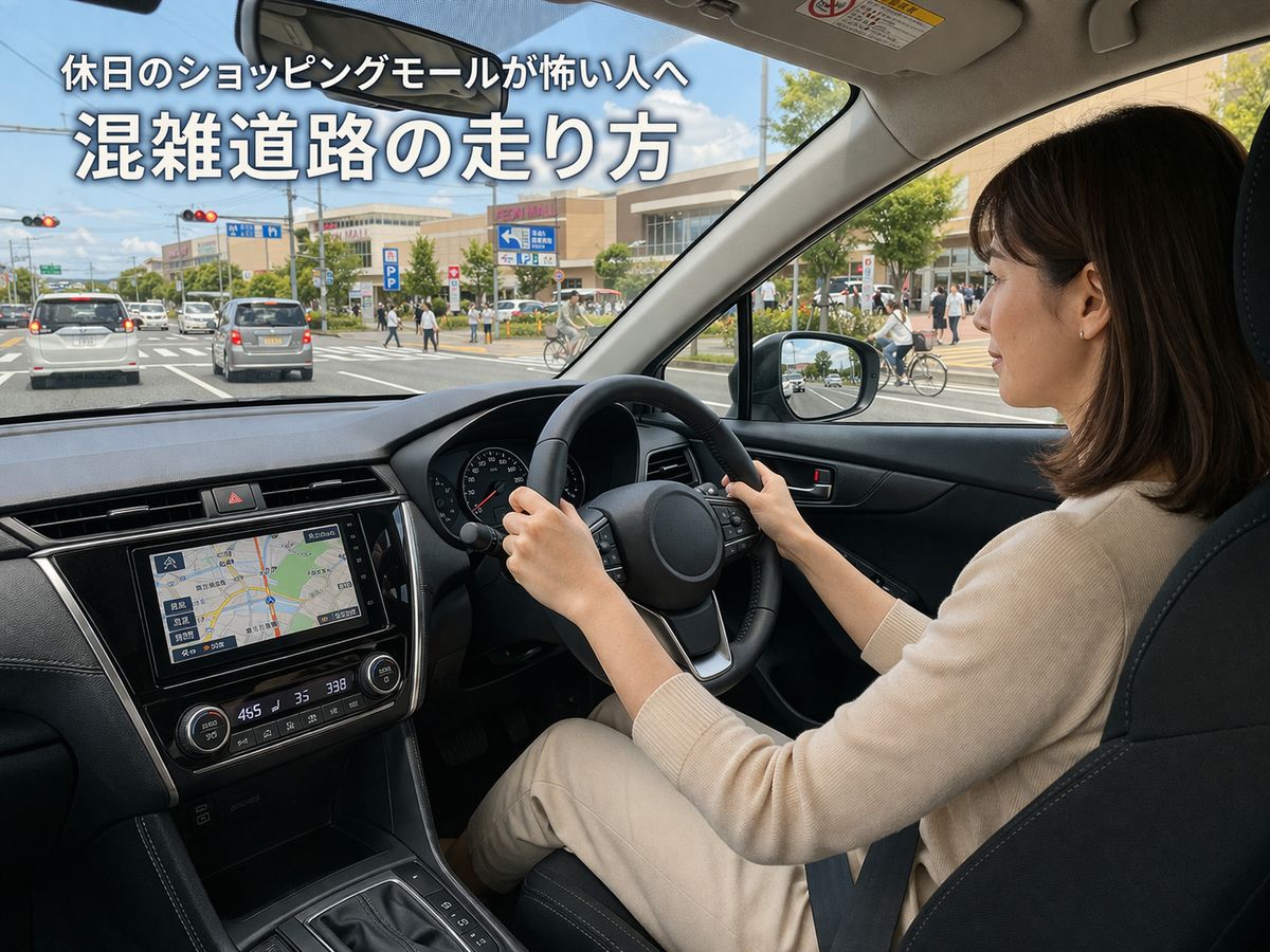 休日のショッピングモールが怖い人へ｜混雑道路の走り方